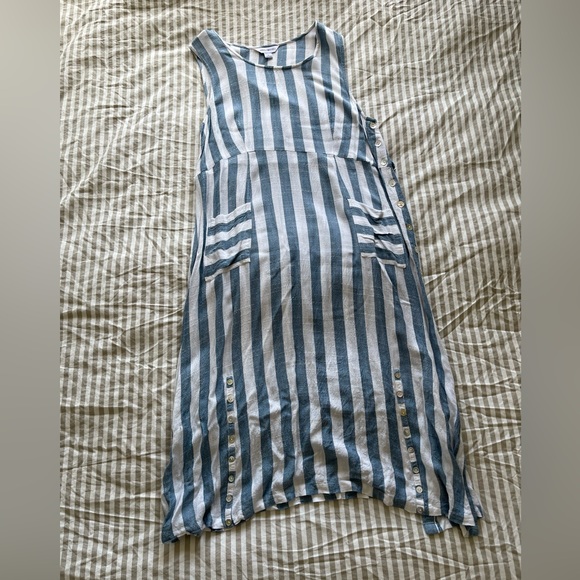 April Cornell Blue Stripe Dress - Picture 1 of 7